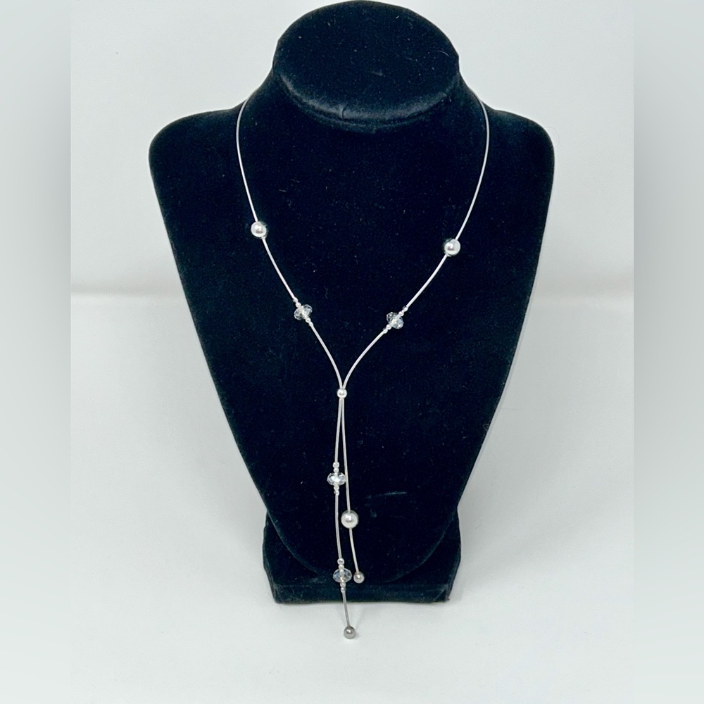 Vintage Sterling Silver Dyadema Lariat Necklace